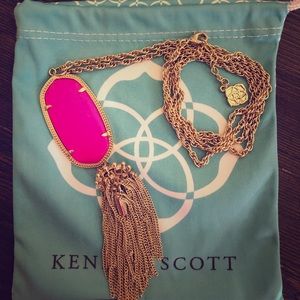 Kendra Scott Rayne Necklace - Neon Pink